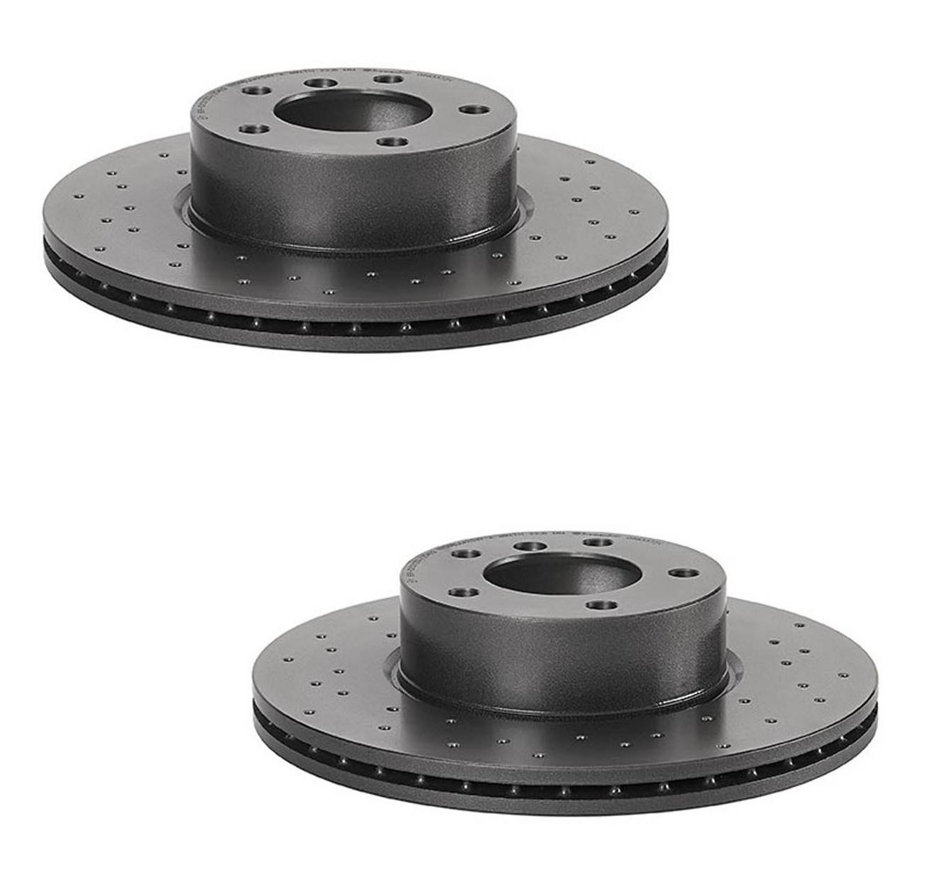 Brembo Brake Pads and Rotors Kit - Front (312mm) (Xtra) (Low-Met)